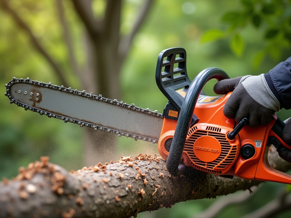 Élagueur professionnel intervenant sur un arbre en Vendée
